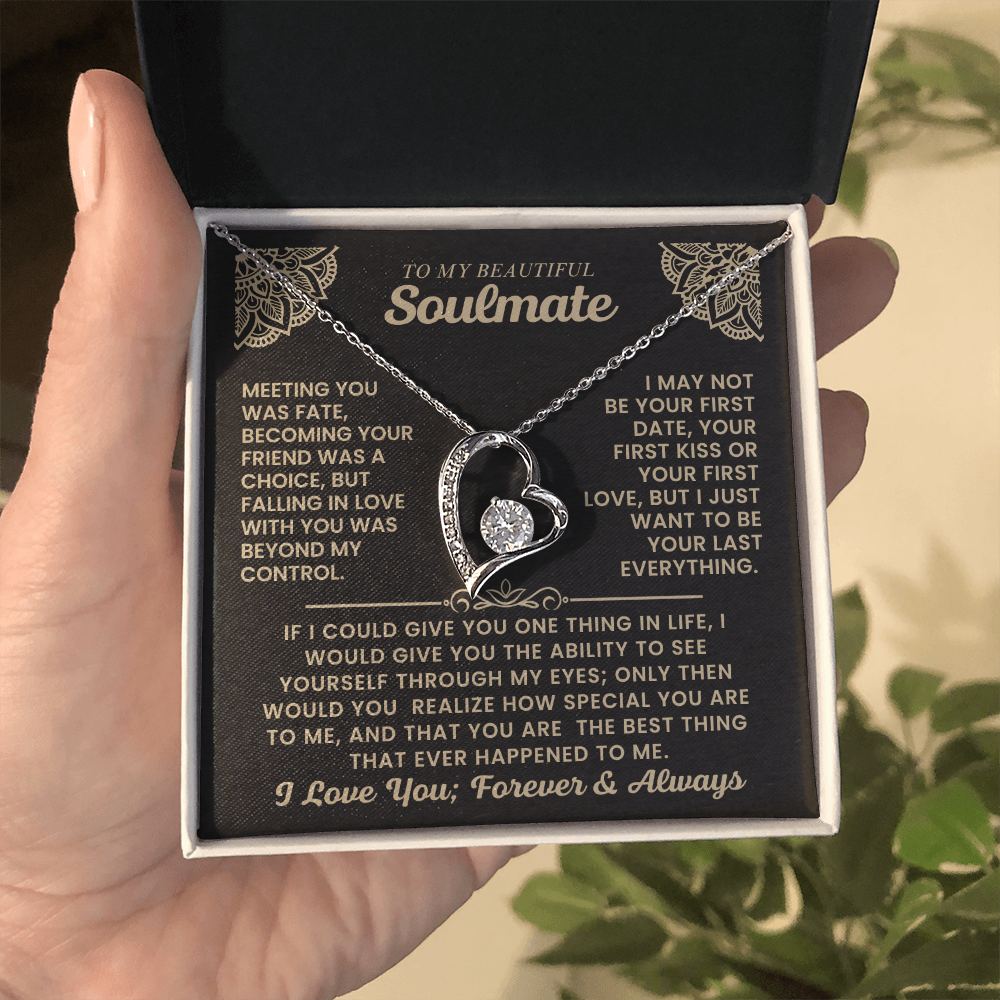 To My Beautiful Soulmate Necklace.
