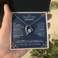 To My Beautiful Wife Personalized Name Necklace.