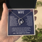 To My Beautiful Wife Necklace form American Veteran.