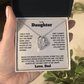 To My Daughter Forever Love Necklace Set.