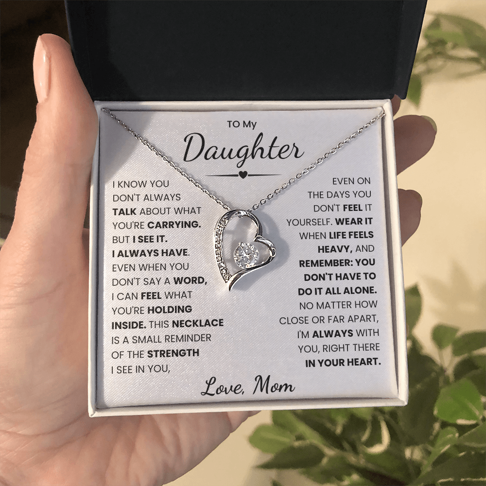 To My Daughter Necklace from Mom.