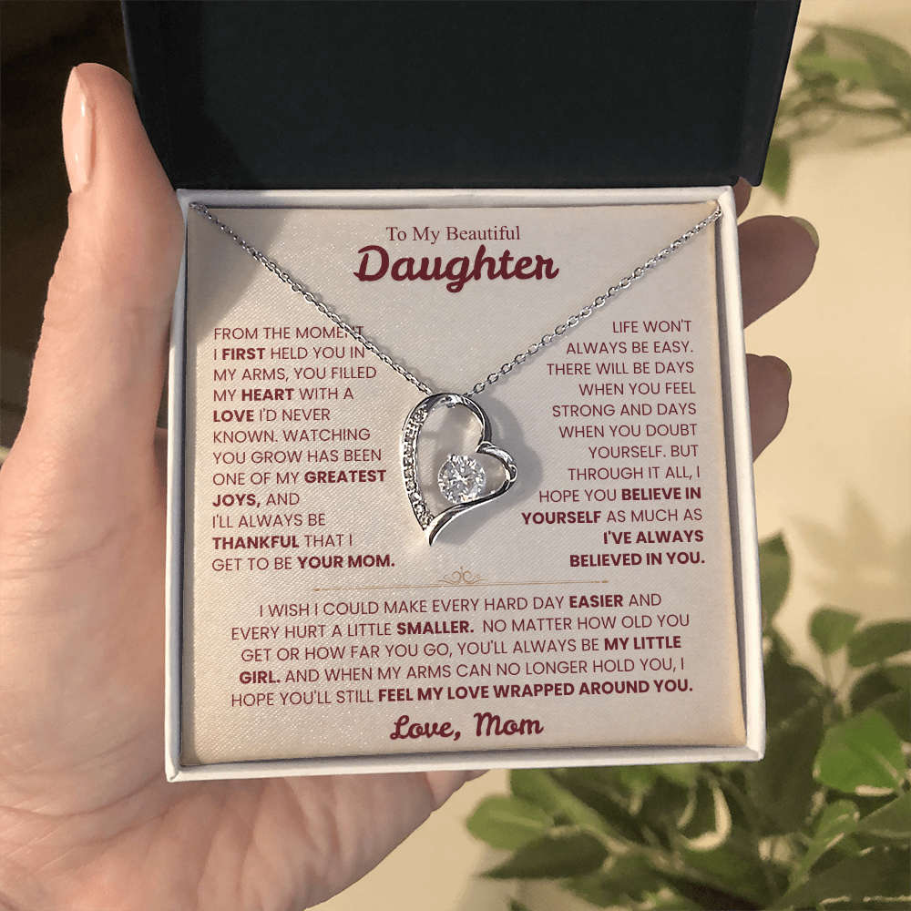 To My Daughter Necklace from Mom.