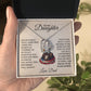 To My Daughter Necklace gift from Veteran Dad.