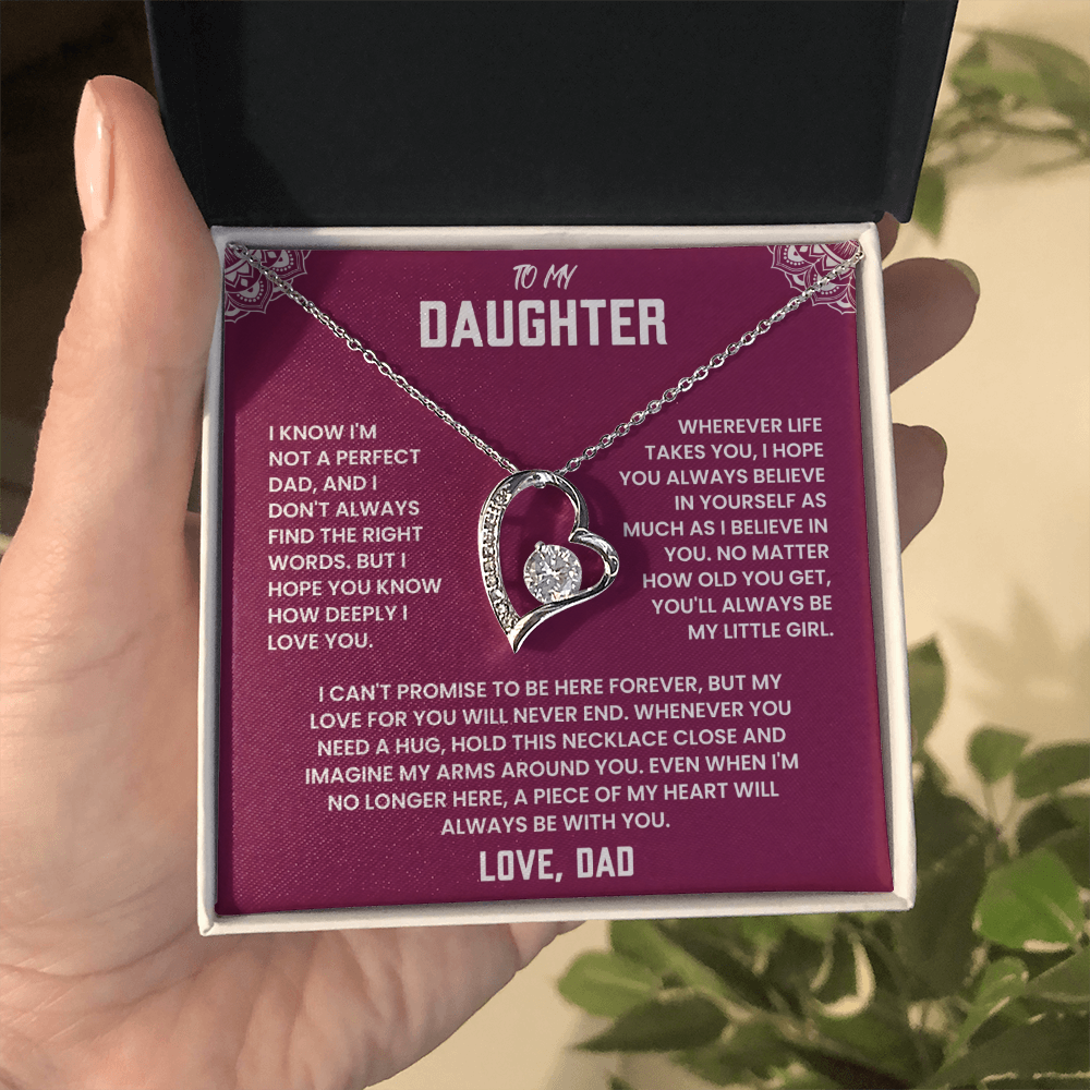 To My Daughter,  A Piece of My Heart Will Always Be With You.