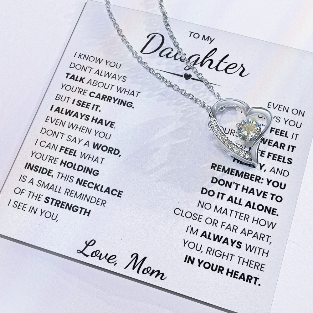 To My Daughter Necklace from Mom.