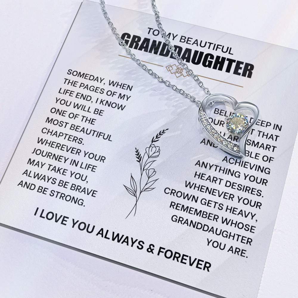 To My Beautiful Granddaughter Necklace.