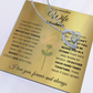 To My Beautiful Wife Personalized Name Necklace.