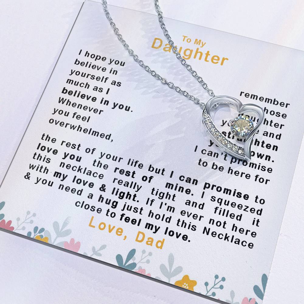 To My Daughter | Believe In Yourself | Forever Love Necklace.