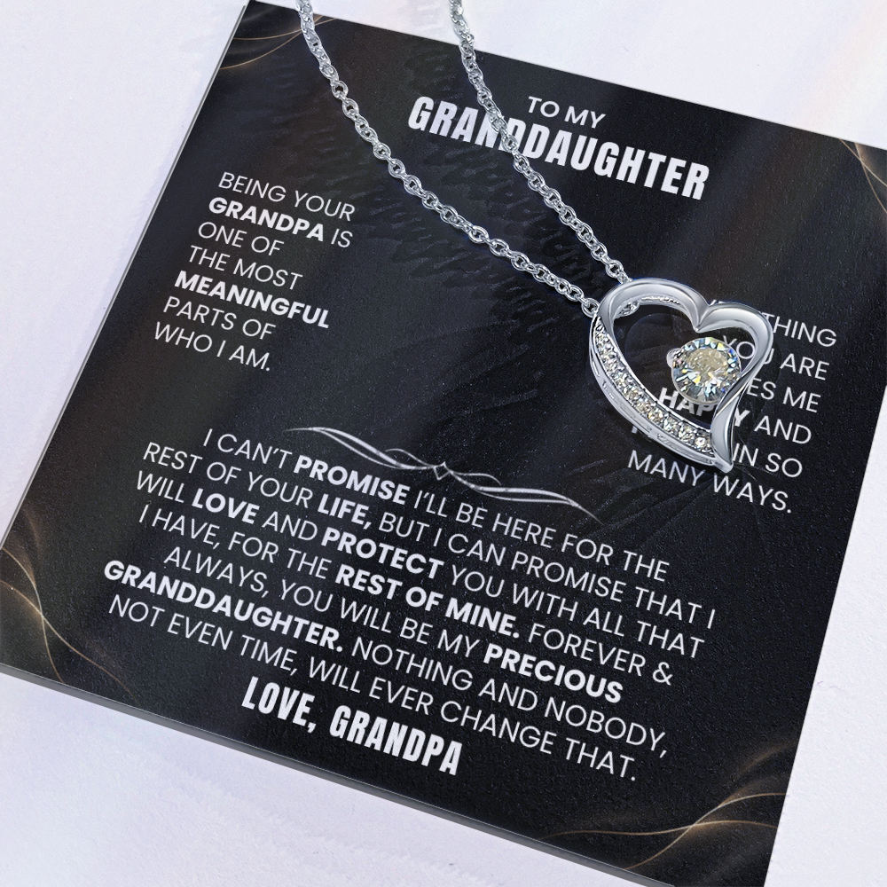 To My Granddaughter Promise Necklace Set.