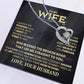 To My Wife, God Blessed The Broken Road That Led Me Straight To You Necklace.