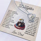 To My Daughter Necklace gift from Veteran Dad.