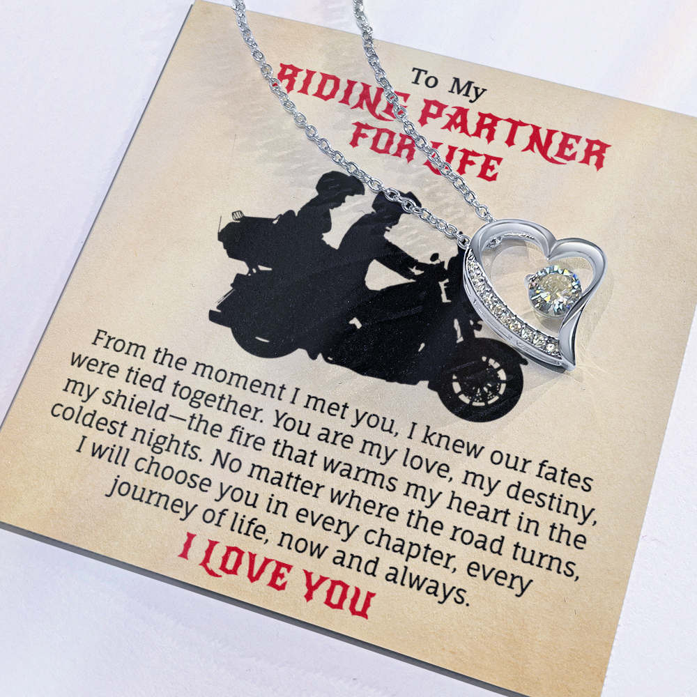 To My Riding Partner For Life Necklace