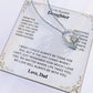 To My Daughter Necklace Set from Dad.