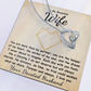 To My Beautiful Wife Forever Love Necklace.
