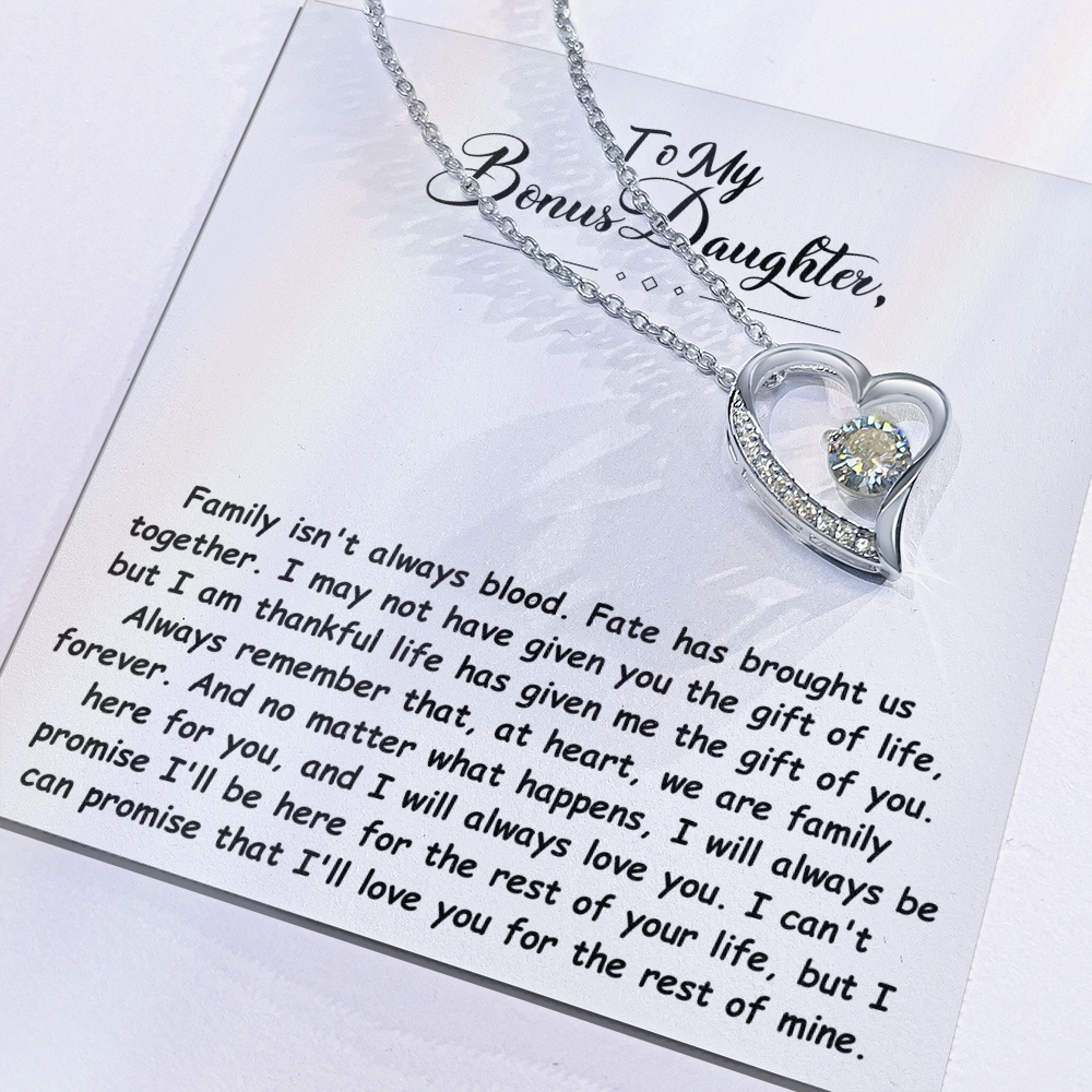 To My Bonus Daughter Necklace.