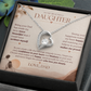To My Beautiful Daughter Necklace Set From Dad.