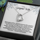 To My Gorgeous Wife, Forever Love Necklace.