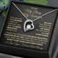 To My Baby, My Valentine Necklace.