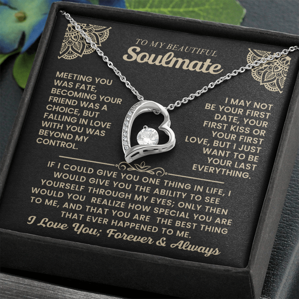 To My Beautiful Soulmate Necklace.