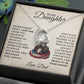 To My Daughter Necklace gift from Veteran Dad.
