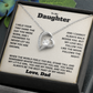 To My Daughter Forever Love Necklace Set.