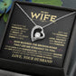 To My Wife, God Blessed The Broken Road That Led Me Straight To You Necklace.
