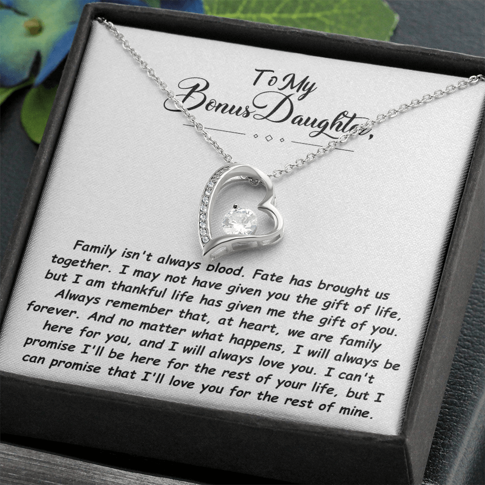 To My Bonus Daughter Necklace.