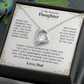 To My Daughter Necklace Set from Dad.