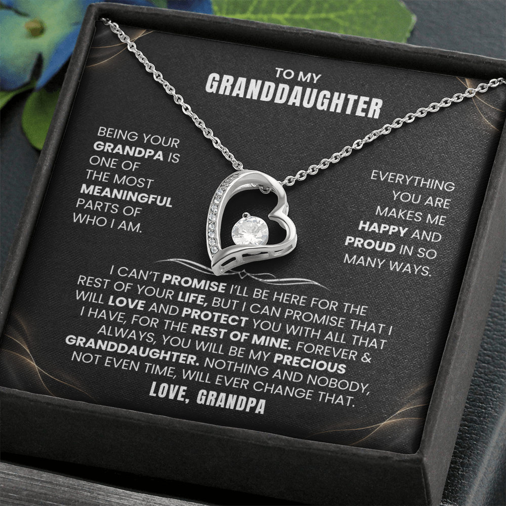 To My Granddaughter Promise Necklace Set.