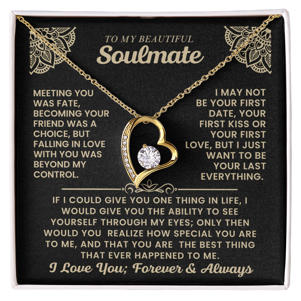 To My Beautiful Soulmate Necklace.