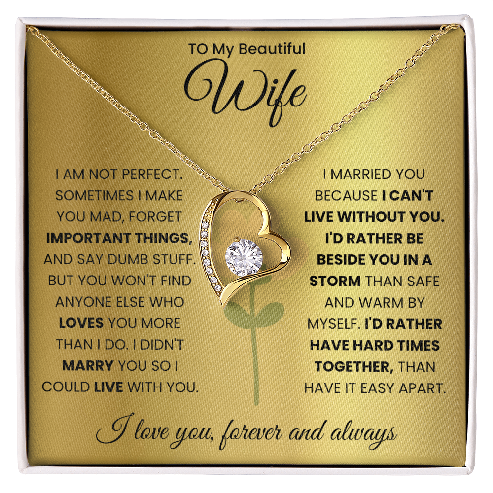 To My Beautiful Wife Necklace (Limited Edition)