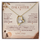 To My Beautiful Daughter Necklace Set From Dad.