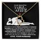 To My Beautiful Wife Forever Love Necklace. (Almost sold out)