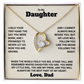 To My Daughter Forever Love Necklace Set.