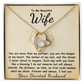 To My Beautiful Wife Forever Love Necklace.