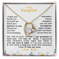 To My Daughter | Believe In Yourself | Forever Love Necklace.