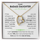 To My Badass Daughter Necklace.