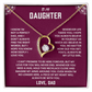 To My Daughter,  A Piece of My Heart Will Always Be With You.