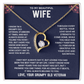 To My Beautiful Wife Necklace form American Veteran.