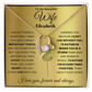 To My Beautiful Wife Personalized Name Necklace.