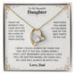 To My Daughter Necklace Set from Dad.