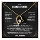 To My Granddaughter Promise Necklace Set.
