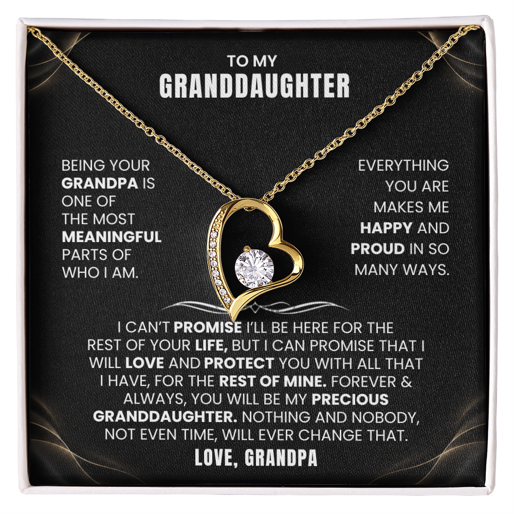 To My Granddaughter Promise Necklace Set.