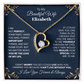 To My Beautiful Wife Personalized Name Necklace.