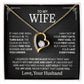To My Wife Necklace (Almost sold out)