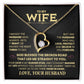 To My Wife, God Blessed The Broken Road That Led Me Straight To You Necklace.
