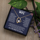 To My Beautiful Wife Necklace form American Veteran.