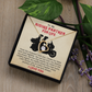 To My Riding Partner For Life Necklace