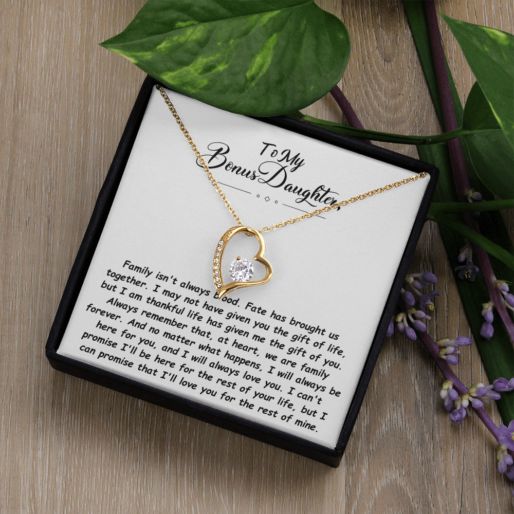 To My Bonus Daughter Necklace.