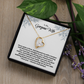 To My Gorgeous Wife, Forever Love Necklace.